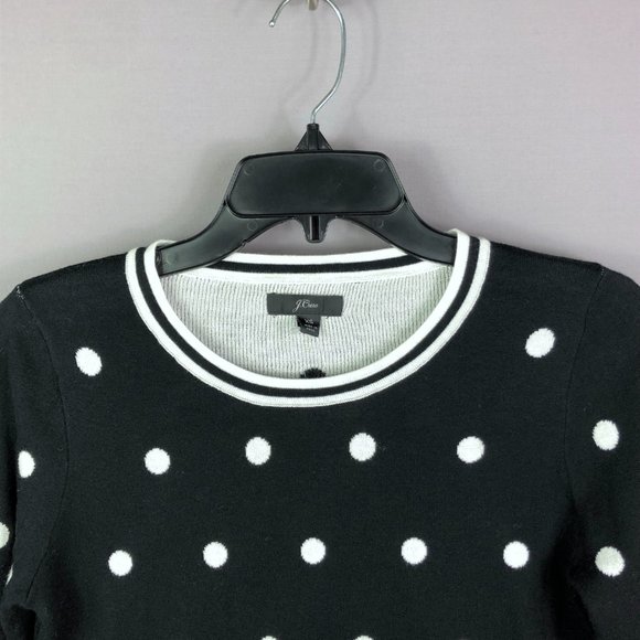 J. Crew Polka Dot Crew Neck Pullover Sweater Size XXS - Picture 4 of 7